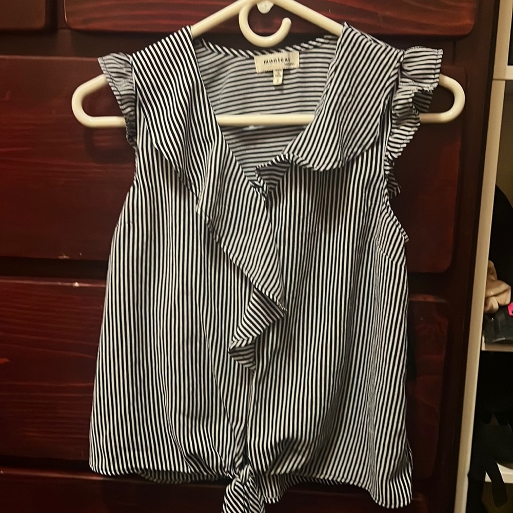Blue strip blouse
